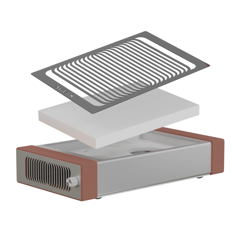 SHEMAX Style PRO PÊCHE FUZZ - Collecteur de poussière professionnel pour manucure