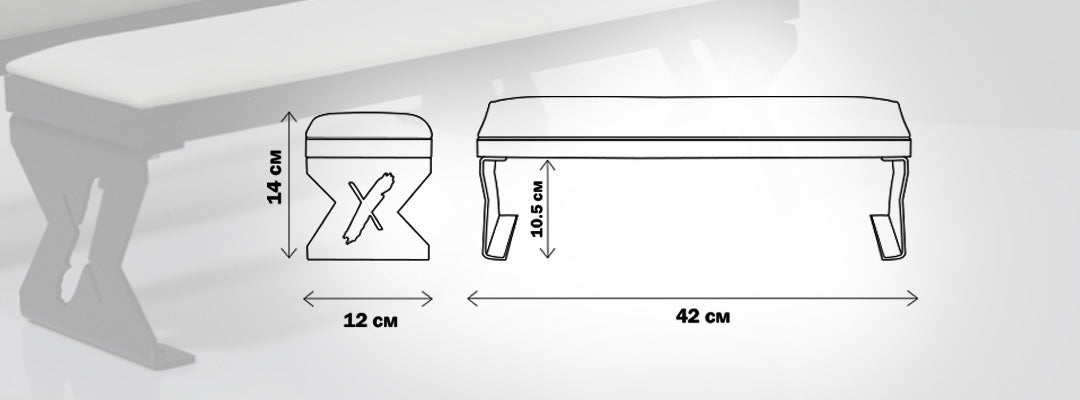 Repose-mains confort pour manucure SheMax - Blanc