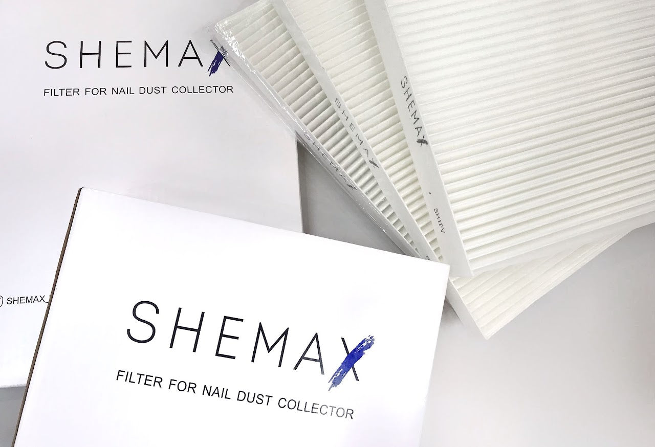 SHEMAX Style PRO Noir - Collecteur de poussière professionnel pour manucure